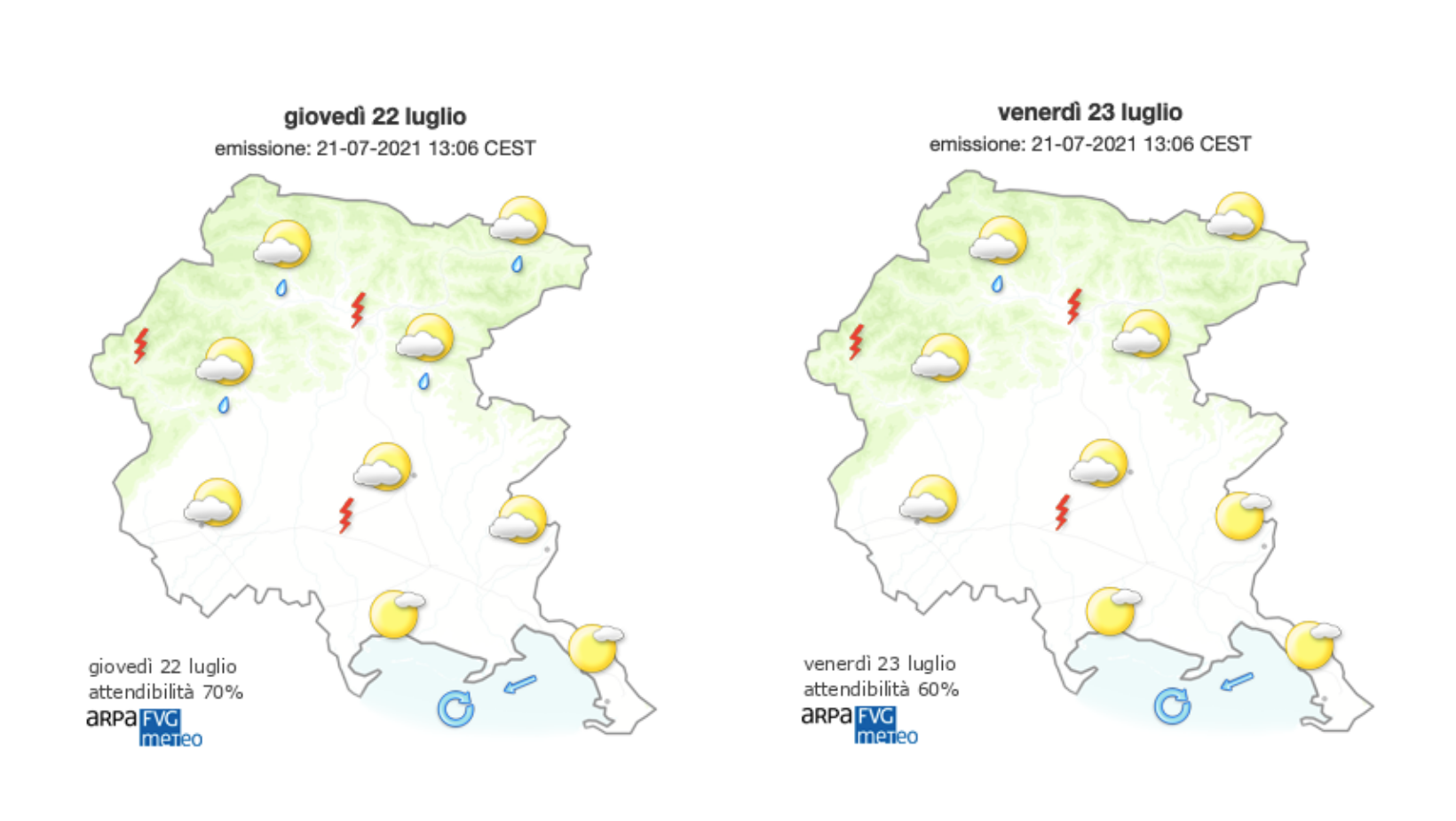 Immagine per Meteo, rimane il caldo e sole sul Goriziano, sarà un weekend afoso